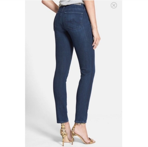 AG The Legging Ankle Contour 360 Super Skinny Dark Wash Denim Jeans 24 - Picture 2 of 10